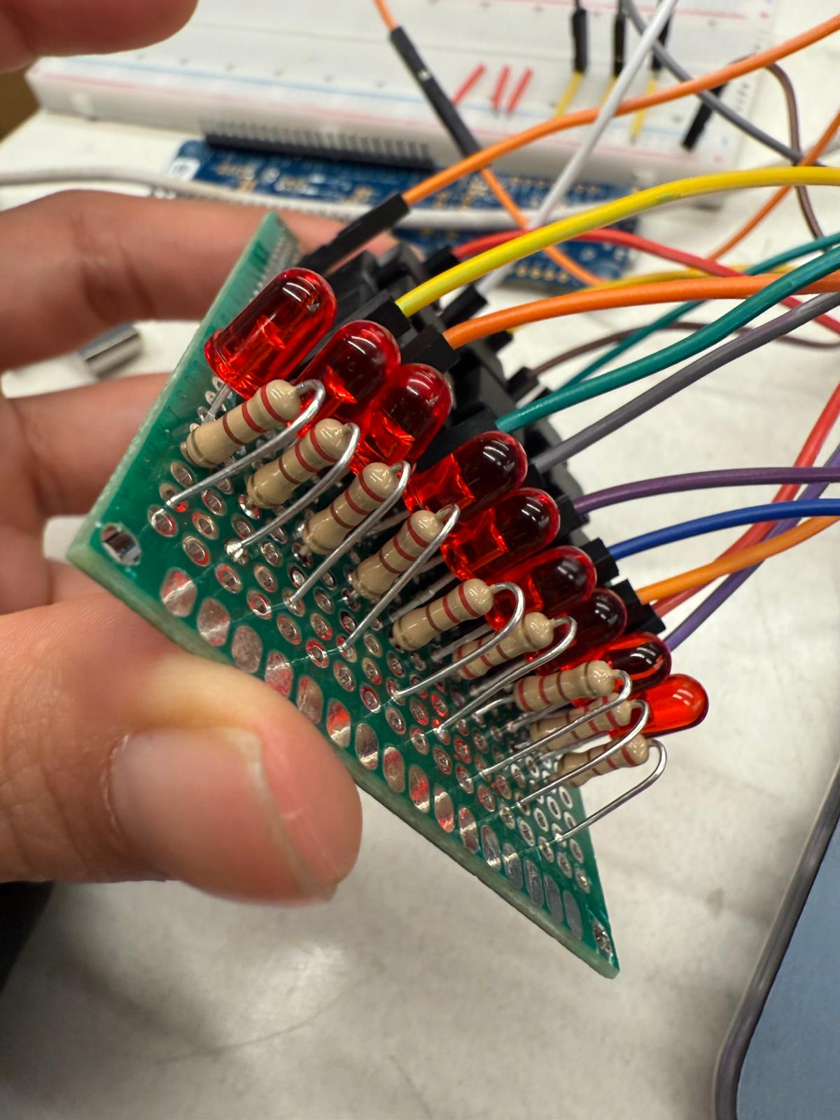 Habit Keychain — PCB with LEDs