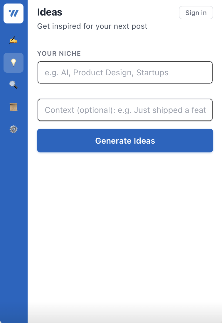 LinkedIn Warrior — Ideas