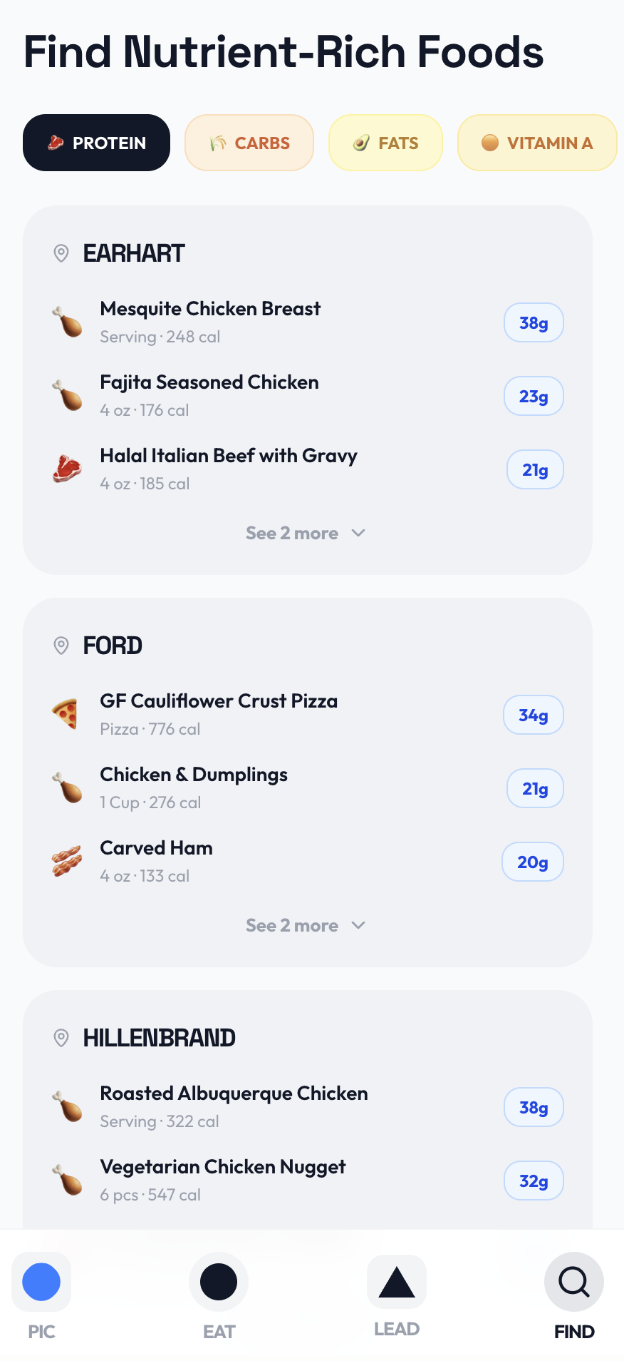 PicNEat — Find food